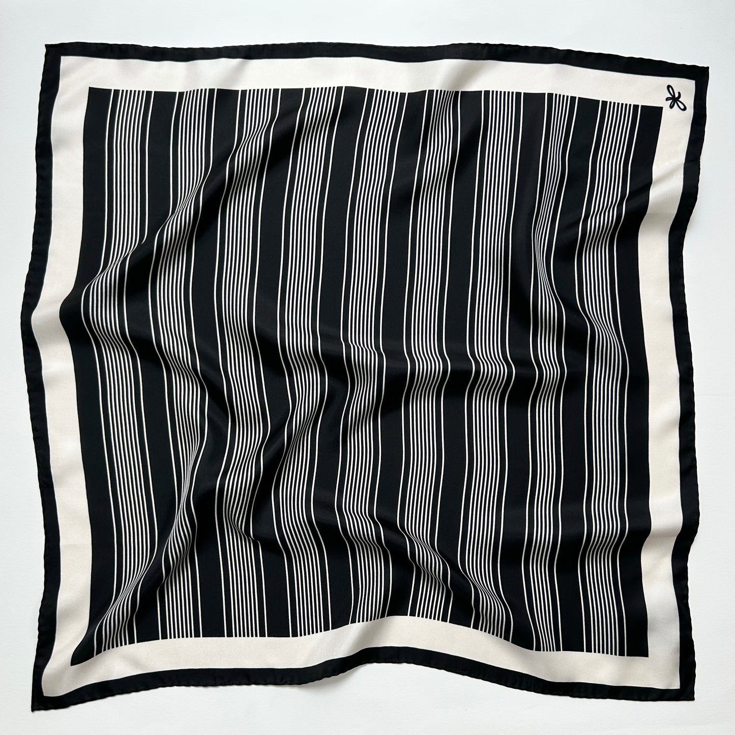 bold marine silk scarf