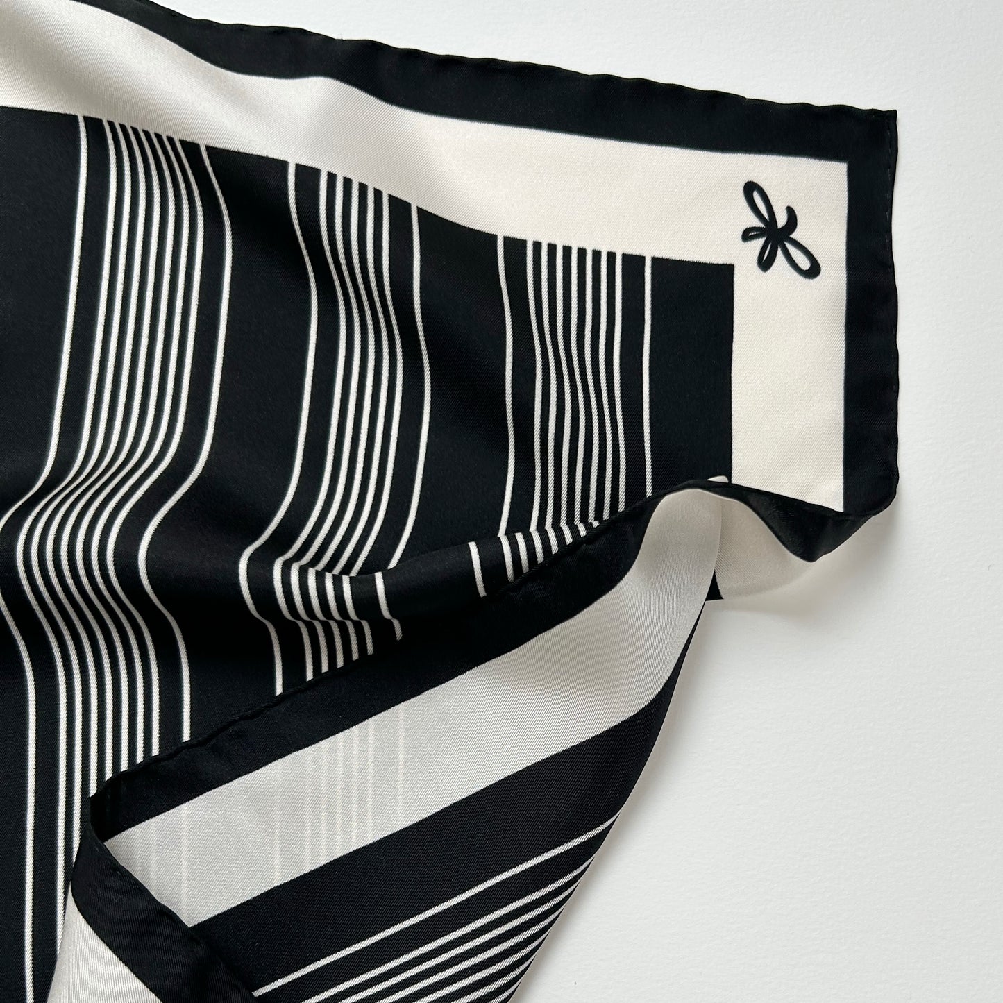 bold marine silk scarf