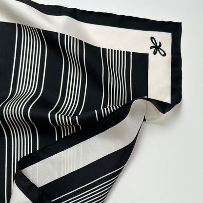 bold marine silk scarf