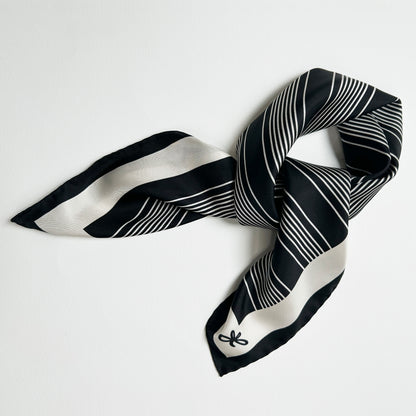 bold marine silk scarf
