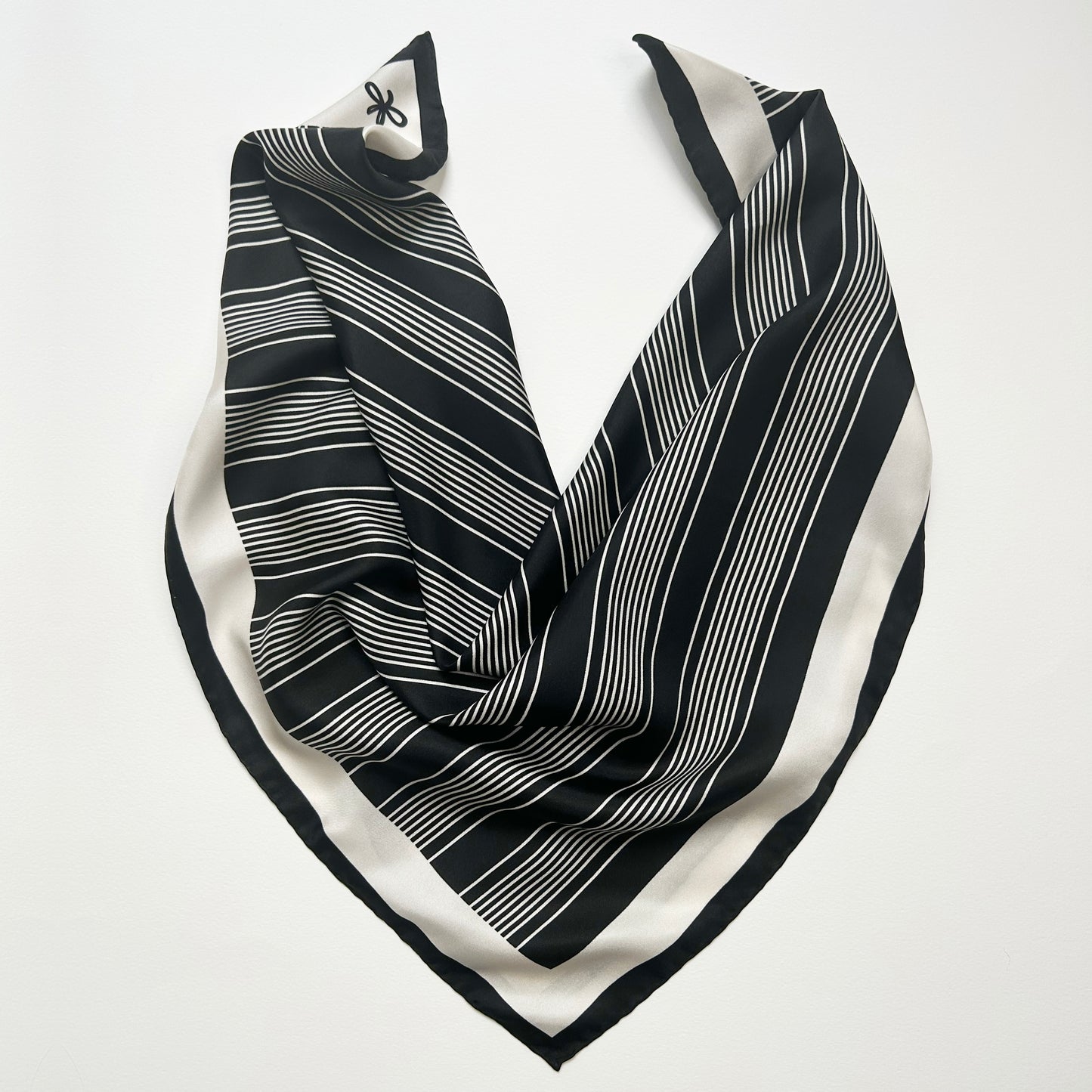 bold marine silk scarf