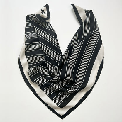 bold marine silk scarf