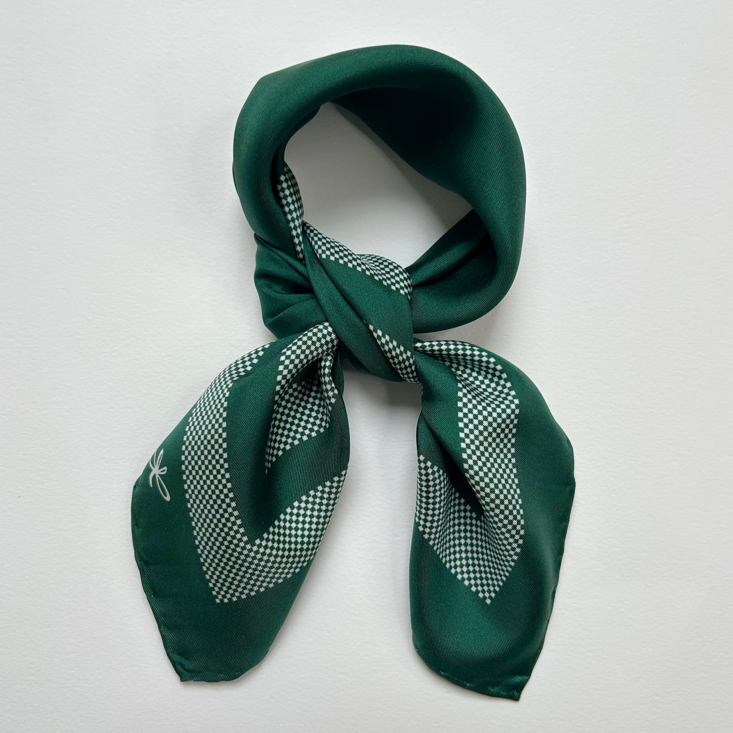 match point silk scarf
