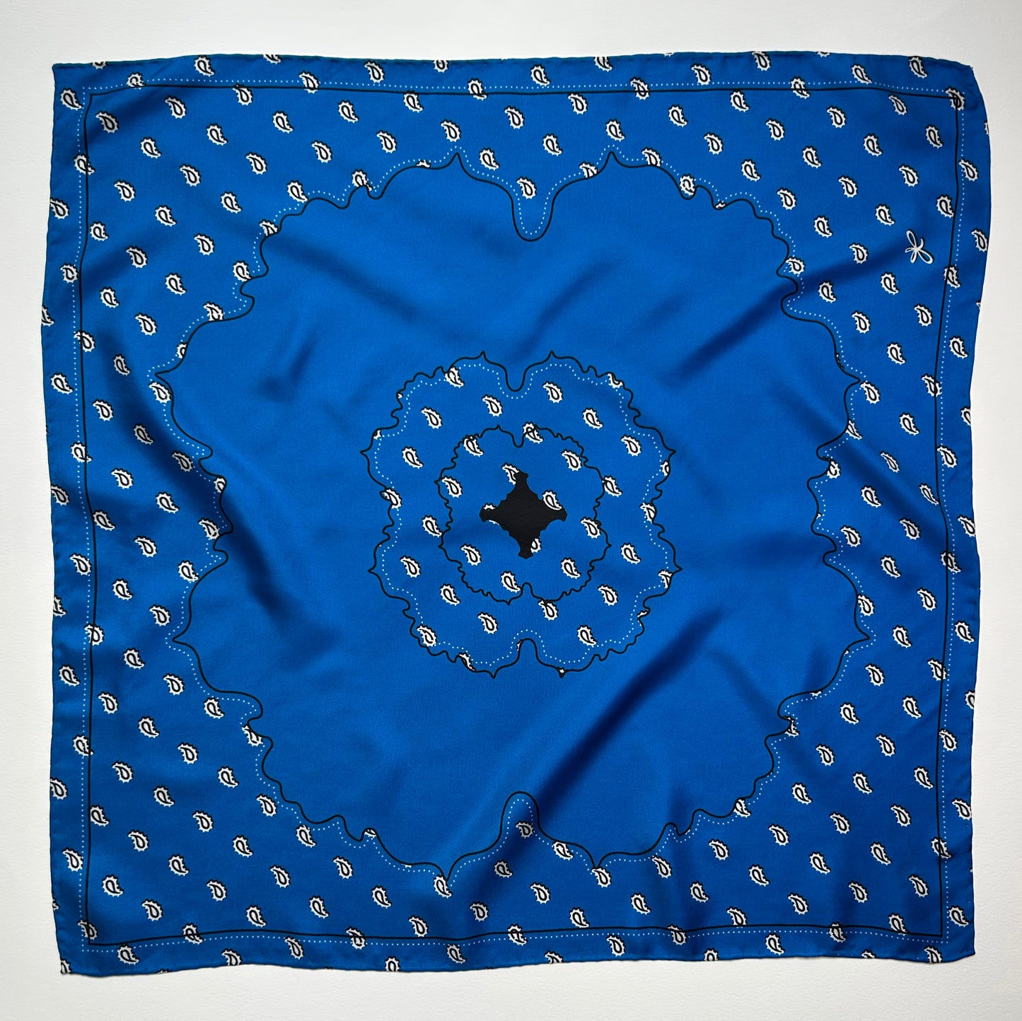 sapphire bandana silk scarf