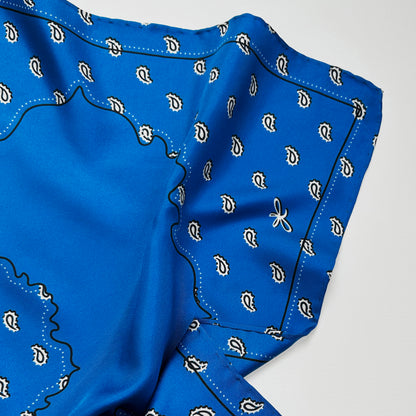 sapphire bandana silk scarf