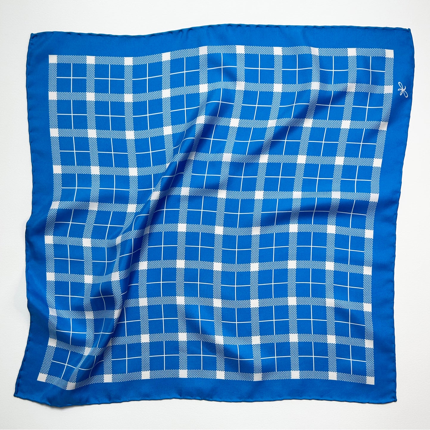 sea tartan silk scarf