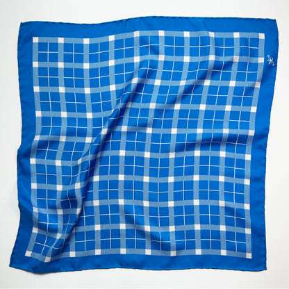 sea tartan silk scarf
