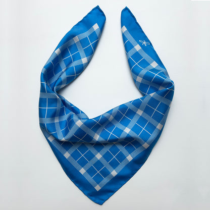 sea tartan silk scarf