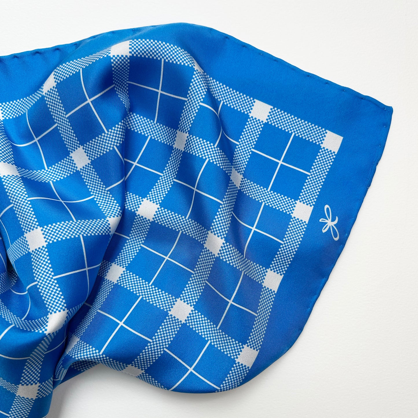 sea tartan silk scarf