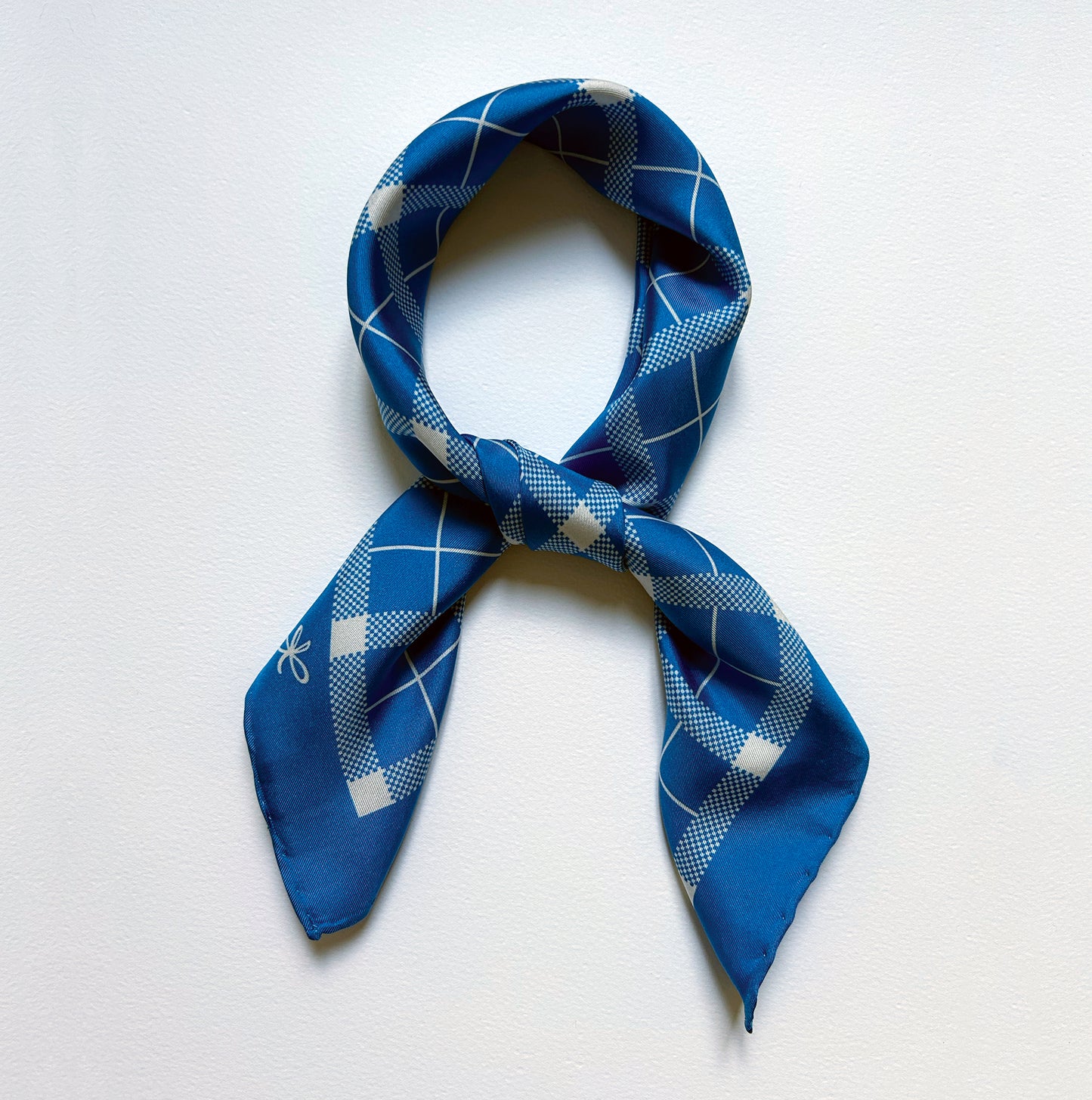 sea tartan silk scarf