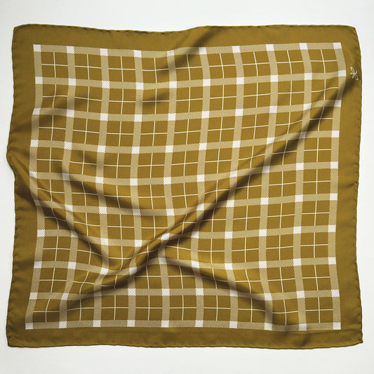 sunny tartan silk scarf