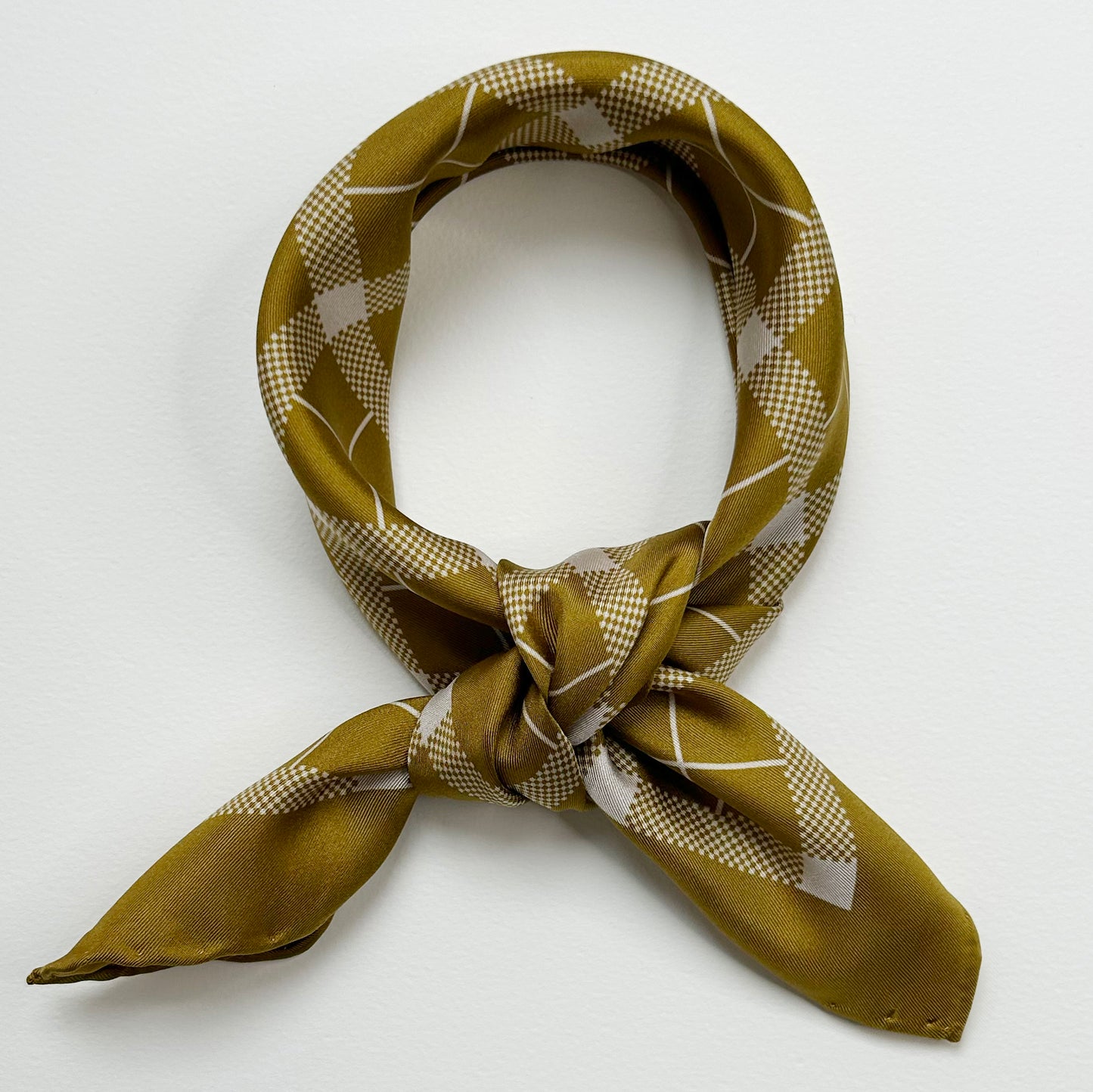 sunny tartan silk scarf