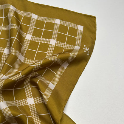sunny tartan silk scarf